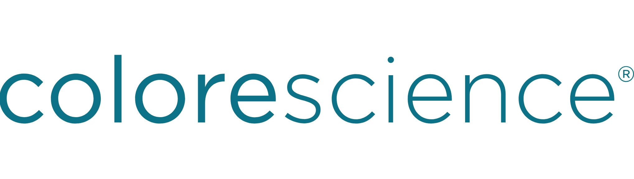 The word "colorescience" in lowercase teal letters with a registered trademark symbol at the end, displayed on a white background. - Anton's Salon and MSPA in Delafield, Wi